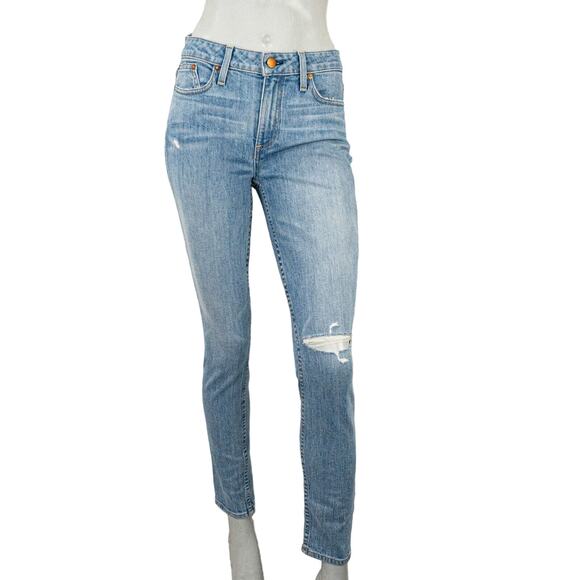 AO.LA Alice + Olivia Good Mid-Rise Skinny Jeans Tease Me Blue Size 27 - Picture 1 of 11